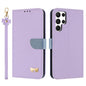 Metal Bow Leather Phone Case with Hand Strap, For Samsung Galaxy S25 Ultra 5G, For Samsung Galaxy S24 FE 5G, For Samsung Galaxy S24 Ultra 5G, For Samsung Galaxy S23 FE 5G, For Samsung Galaxy S23 Ultra 5G, For Samsung Galaxy S23+ 5G                     ...