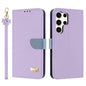 Metal Bow Leather Phone Case with Hand Strap, For Samsung Galaxy S25 Ultra 5G, For Samsung Galaxy S24 FE 5G, For Samsung Galaxy S24 Ultra 5G, For Samsung Galaxy S23 FE 5G, For Samsung Galaxy S23 Ultra 5G, For Samsung Galaxy S23+ 5G                     ...