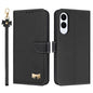 Metal Bow Leather Phone Case with Hand Strap, For Galaxy S26 FE 5G, For Samsung Galaxy S26+ 5G, For Samsung Galaxy S26 Ultra 5G, For Samsung Galaxy S26 5G, For Samsung Galaxy S25 FE 5G, For Samsung Galaxy S25 Edge 5G, For Samsung Galaxy S25 / S24 5G   ...