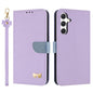 Metal Bow Leather Phone Case with Hand Strap, For Galaxy S26 FE 5G, For Samsung Galaxy S26+ 5G, For Samsung Galaxy S26 Ultra 5G, For Samsung Galaxy S26 5G, For Samsung Galaxy S25 FE 5G, For Samsung Galaxy S25 Edge 5G, For Samsung Galaxy S25 / S24 5G   ...
