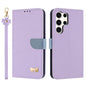 Metal Bow Leather Phone Case with Hand Strap, For Galaxy S26 FE 5G, For Samsung Galaxy S26+ 5G, For Samsung Galaxy S26 Ultra 5G, For Samsung Galaxy S26 5G, For Samsung Galaxy S25 FE 5G, For Samsung Galaxy S25 Edge 5G, For Samsung Galaxy S25 / S24 5G   ...