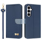 Metal Bow Leather Phone Case with Hand Strap, For Galaxy S26 FE 5G, For Samsung Galaxy S26+ 5G, For Samsung Galaxy S26 Ultra 5G, For Samsung Galaxy S26 5G, For Samsung Galaxy S25 FE 5G, For Samsung Galaxy S25 Edge 5G, For Samsung Galaxy S25 / S24 5G   ...
