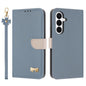 Metal Bow Leather Phone Case with Hand Strap, For Galaxy S26 FE 5G, For Samsung Galaxy S26+ 5G, For Samsung Galaxy S26 Ultra 5G, For Samsung Galaxy S26 5G, For Samsung Galaxy S25 FE 5G, For Samsung Galaxy S25 Edge 5G, For Samsung Galaxy S25 / S24 5G   ...