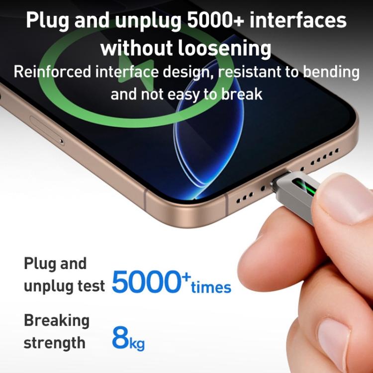 Yesido CA199 27W Type-C to 8 Pin Streamer Light Data Cable, Length: 1.2m