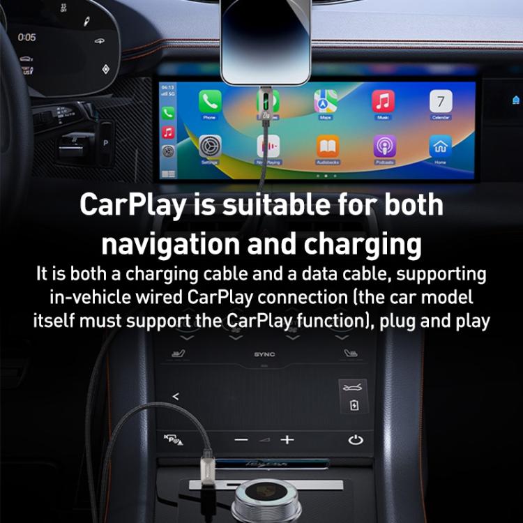 Yesido CA199 27W Type-C to 8 Pin Streamer Light Data Cable, Length: 1.2m