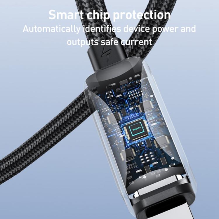 Yesido CA199 27W Type-C to 8 Pin Streamer Light Data Cable, Length: 1.2m