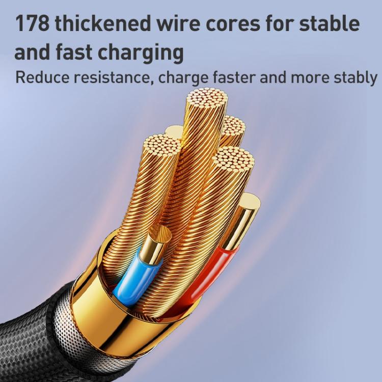 Yesido CA199 27W Type-C to 8 Pin Streamer Light Data Cable, Length: 1.2m