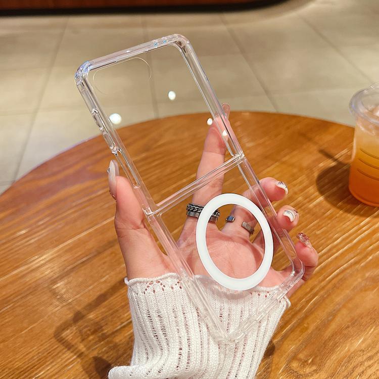 Large Hole Camera MagSafe Magnetic Clear Acrylic TPU Case