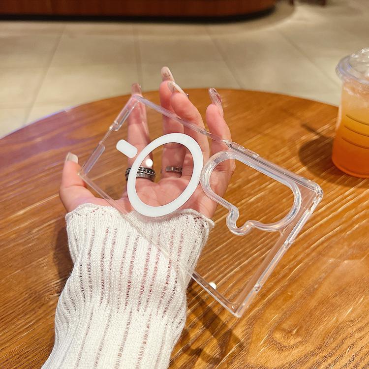 Large Hole Camera MagSafe Magnetic Clear Acrylic TPU Case