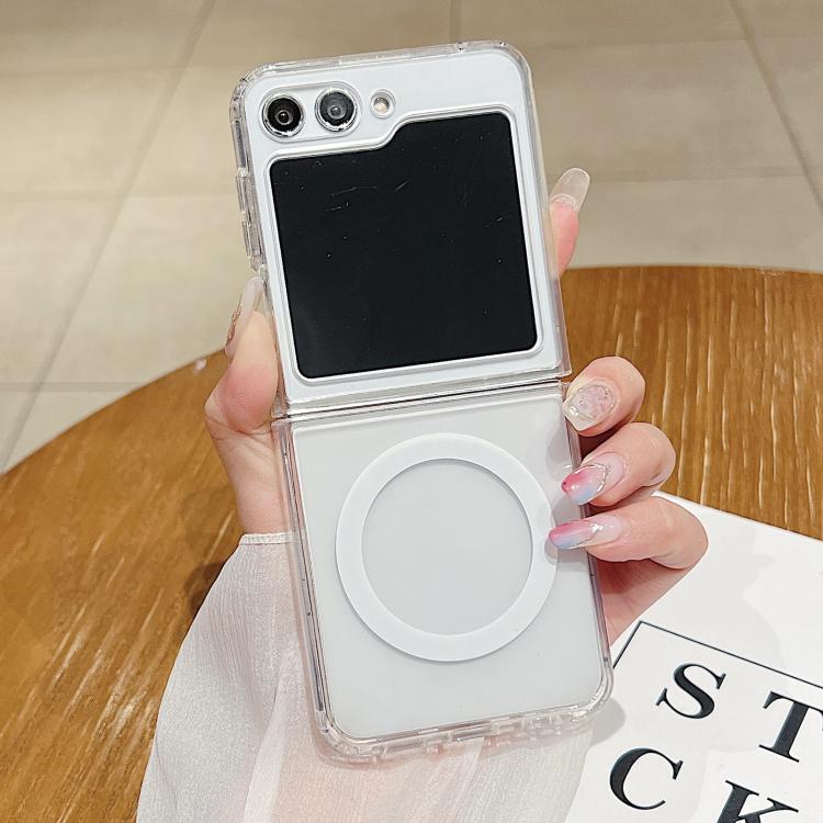 Large Hole Camera MagSafe Magnetic Clear Acrylic TPU Case