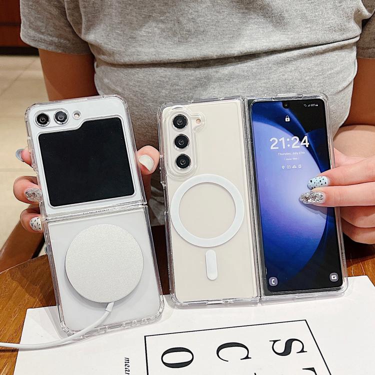 Large Hole Camera MagSafe Magnetic Clear Acrylic TPU Case