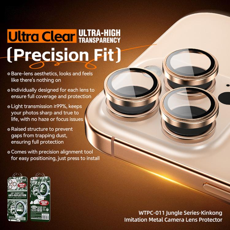 WTPC-011 Jungle Series Kinkong Imitation Metal Camera Lens Protector Film