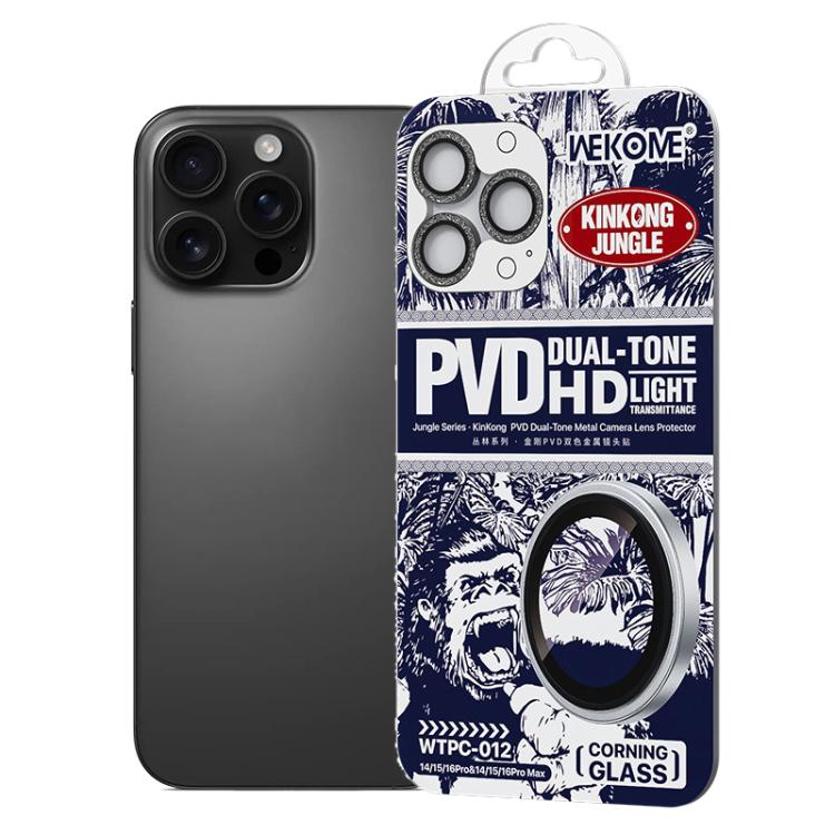 WK WTPC-012 Jungle Series Kinkong Sparkling Diamond Metal Lens Protector Film