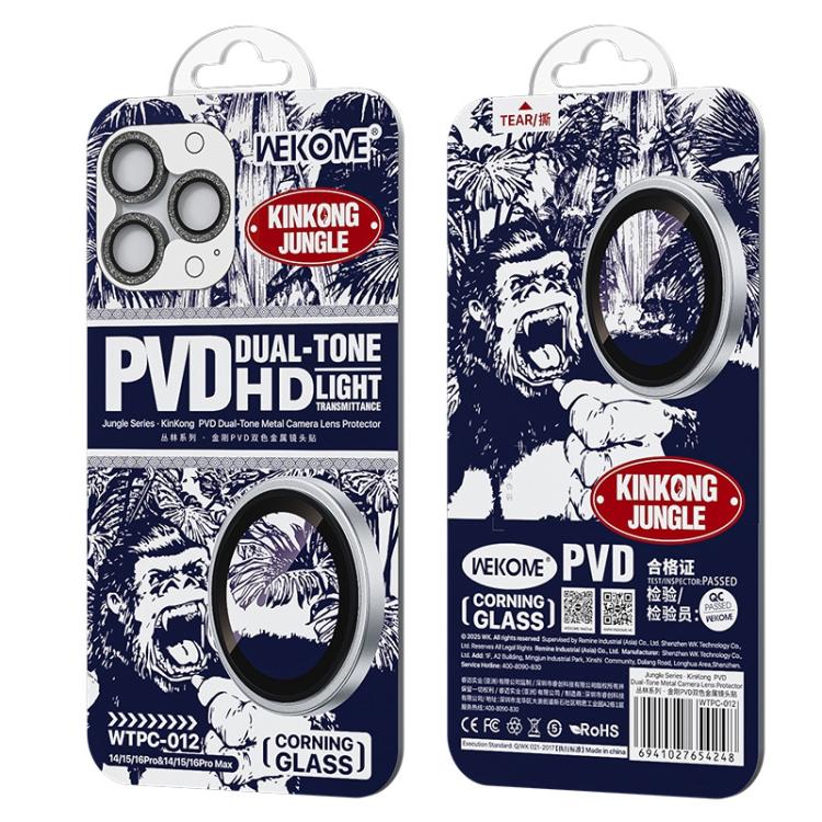WK WTPC-012 Jungle Series Kinkong Sparkling Diamond Metal Lens Protector Film