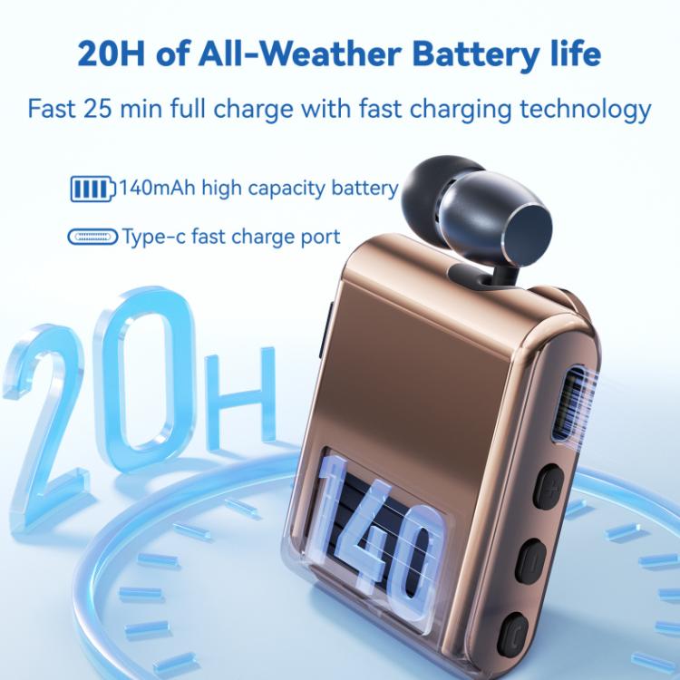 K89 Business Lavalier Single Ear Bluetooth Earphones