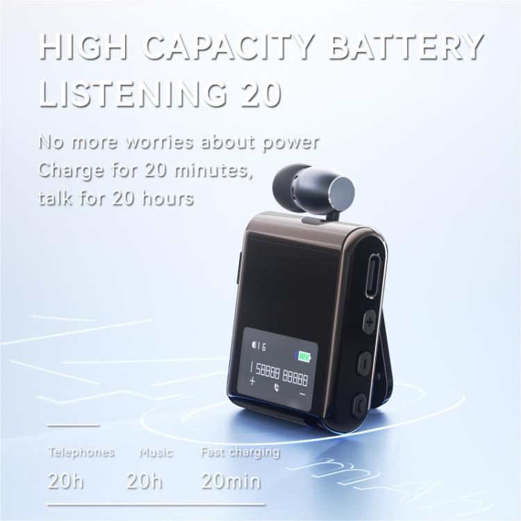 K89 Business Lavalier Single Ear Bluetooth Earphones