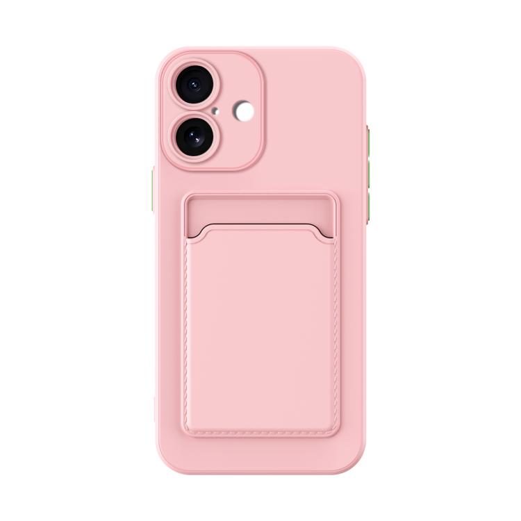 Skin Feel Card Contrast Color Button TPU Phone Case
