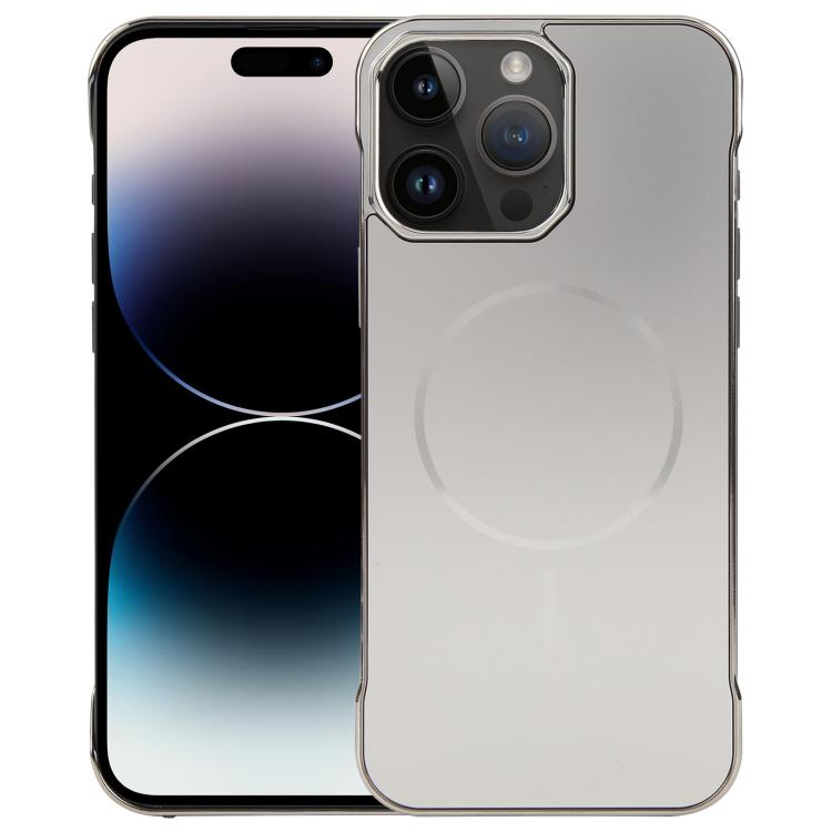 Electroplating Frameless Frosted Anti-Glare PC MagSafe Phone Case