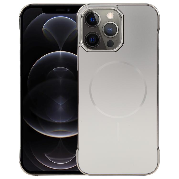 Electroplating Frameless Frosted Anti-Glare PC MagSafe Phone Case