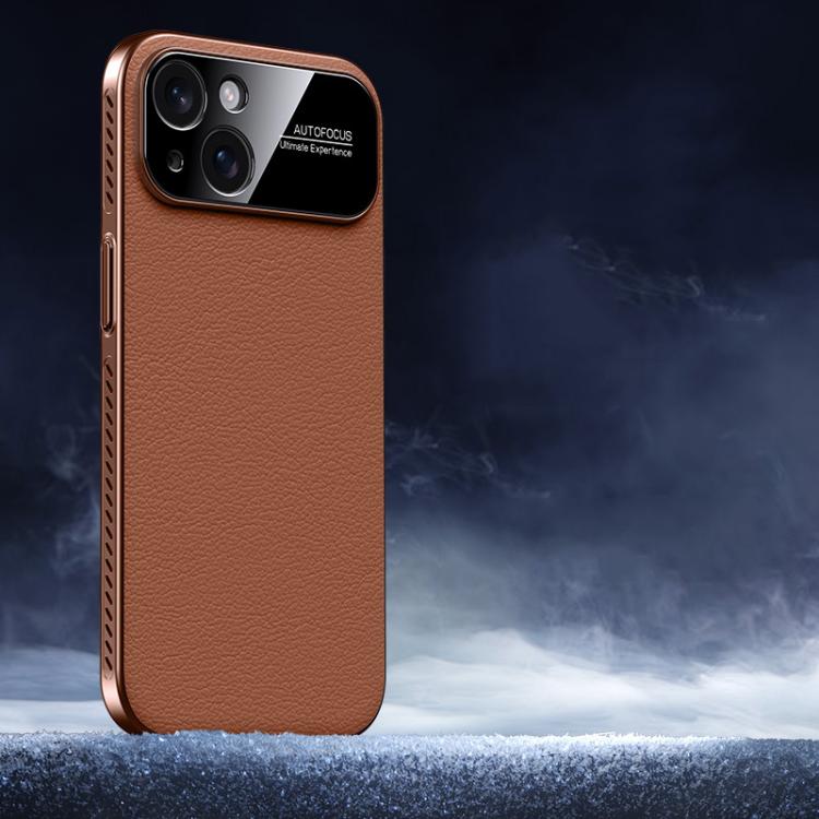 Soft Armor Cooling Plain Leather Hybrid PC Phone Case