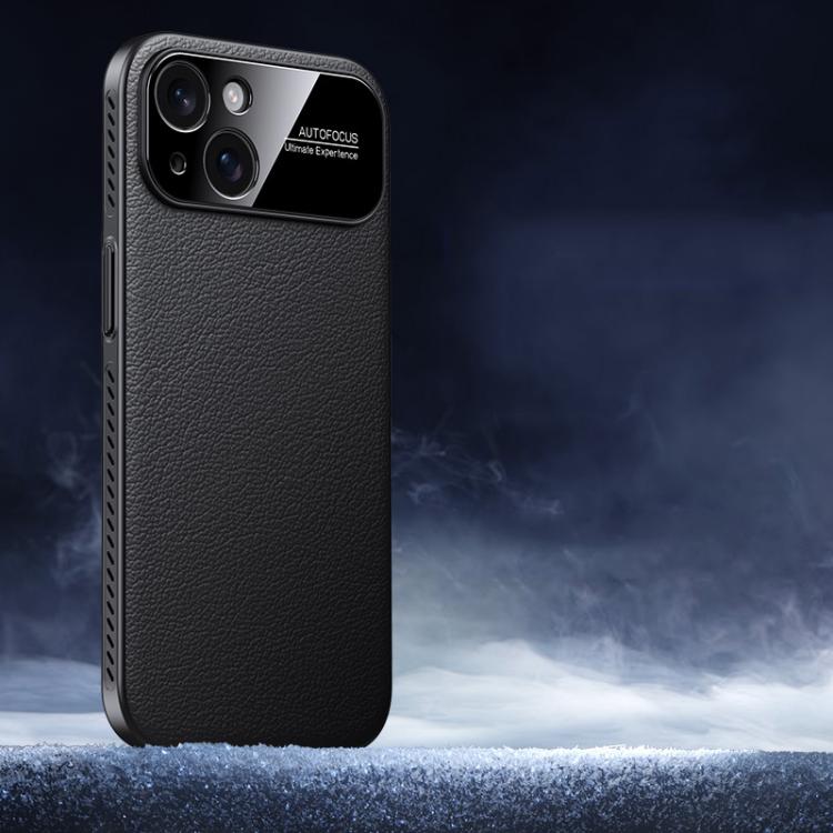 Soft Armor Cooling Plain Leather Hybrid PC Phone Case