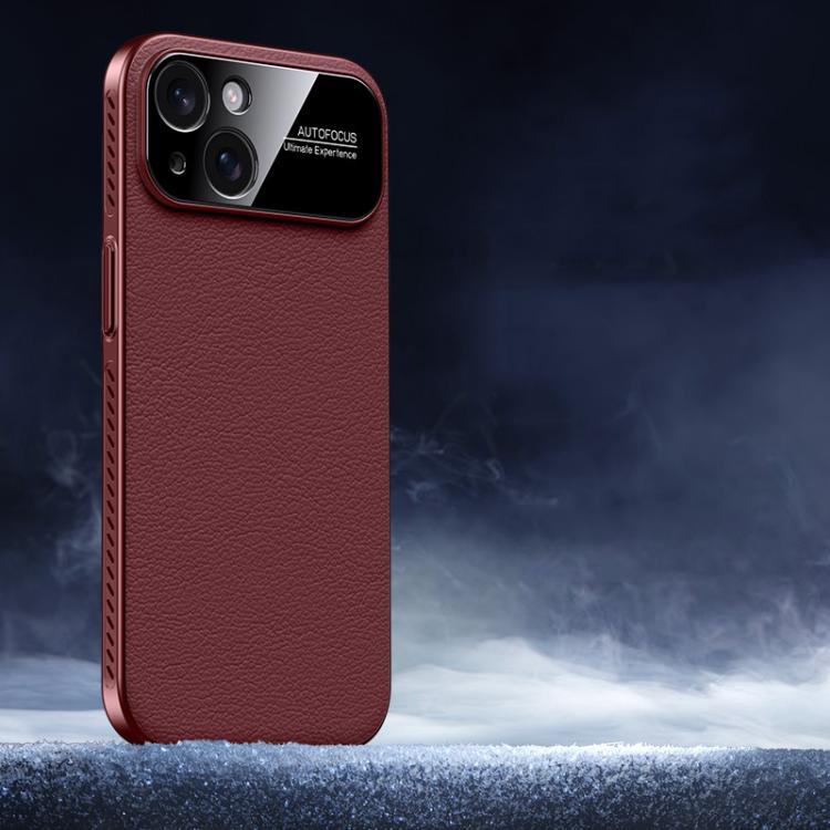 Soft Armor Cooling Plain Leather Hybrid PC Phone Case