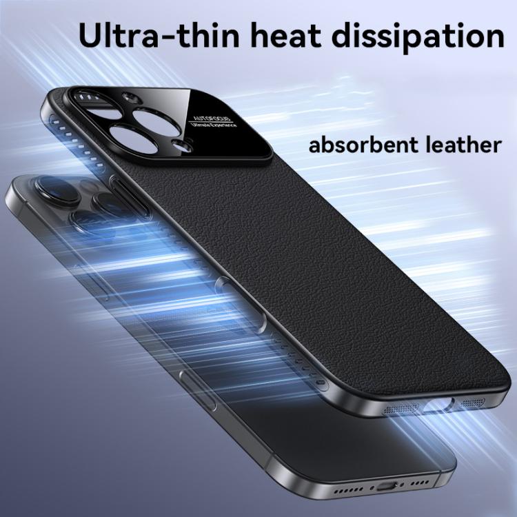 Soft Armor Cooling Plain Leather Hybrid PC Phone Case
