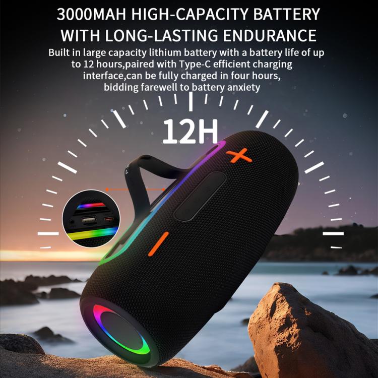 PRO9 20W Outdoor IPX6 Portable RGB Wireless Speakers Stereo Soundbar Subwoofer