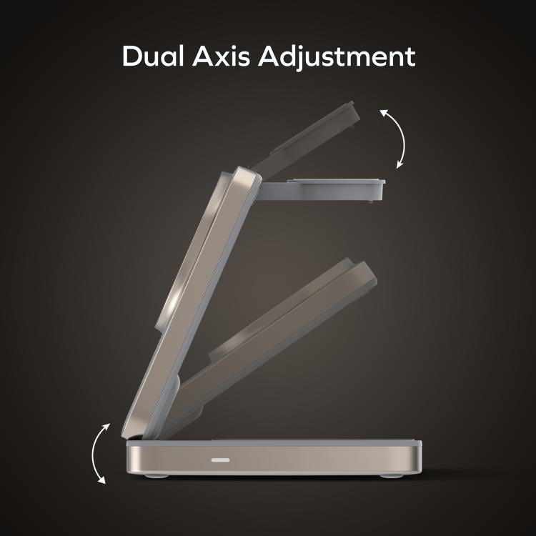 MOMAX UD36 Q.Port 3-in-1 Foldable Magnetic Wireless Charging Stand Qi2 + MFW Certified