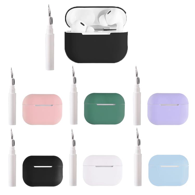 Silicone Earphone Protective Case with Cleaning Pen