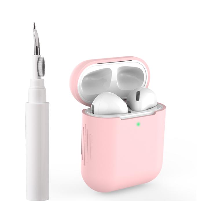 Silicone Buckleless Earphone Protective Case with Cleaning Pen