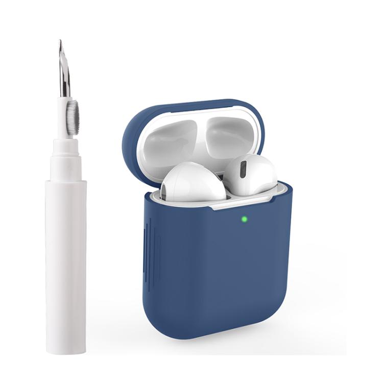 Silicone Buckleless Earphone Protective Case with Cleaning Pen