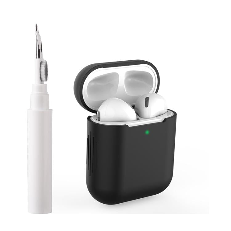 Silicone Buckleless Earphone Protective Case with Cleaning Pen