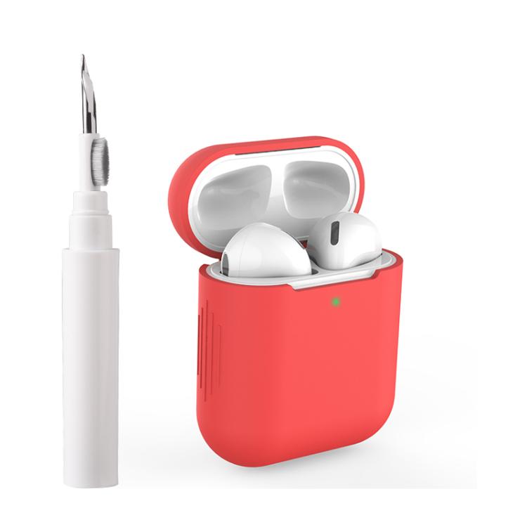 Silicone Buckleless Earphone Protective Case with Cleaning Pen