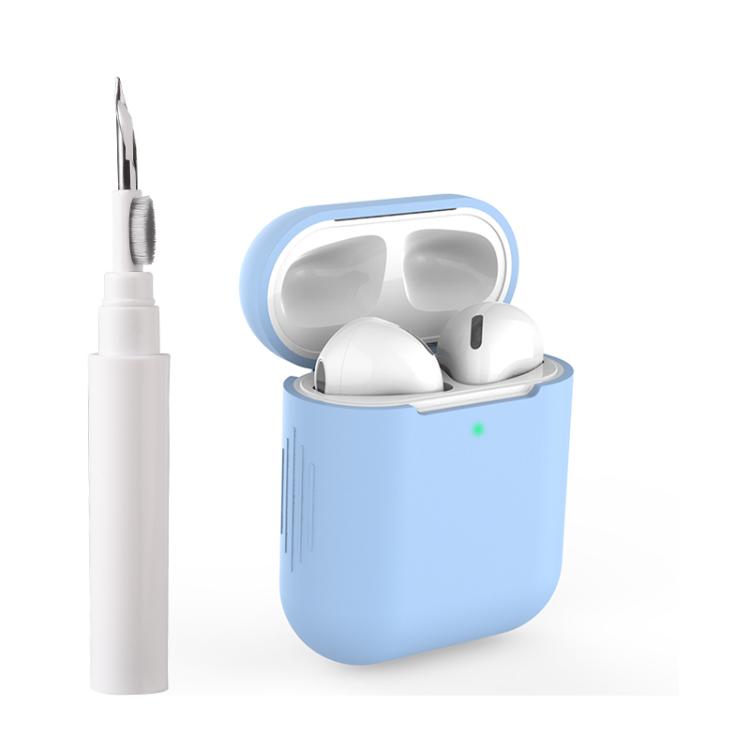 Silicone Buckleless Earphone Protective Case with Cleaning Pen