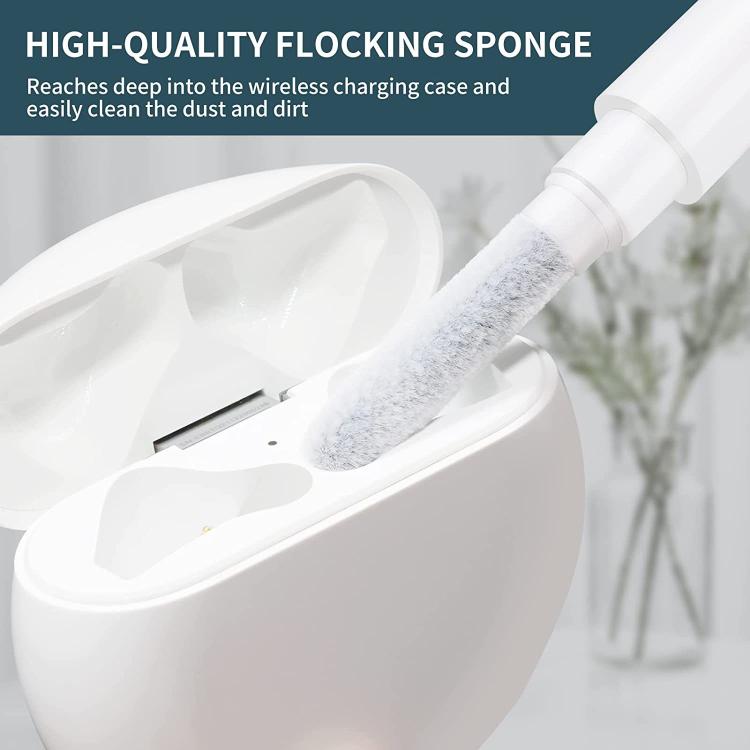 Silicone Buckleless Earphone Protective Case with Cleaning Pen