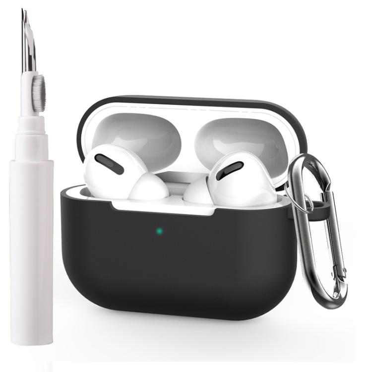 Silicone Earphone Protective Cover with Cleaning Pen + Hanging Buckle