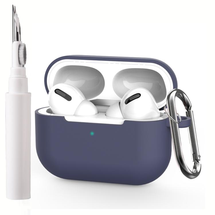 Silicone Earphone Protective Cover with Cleaning Pen + Hanging Buckle