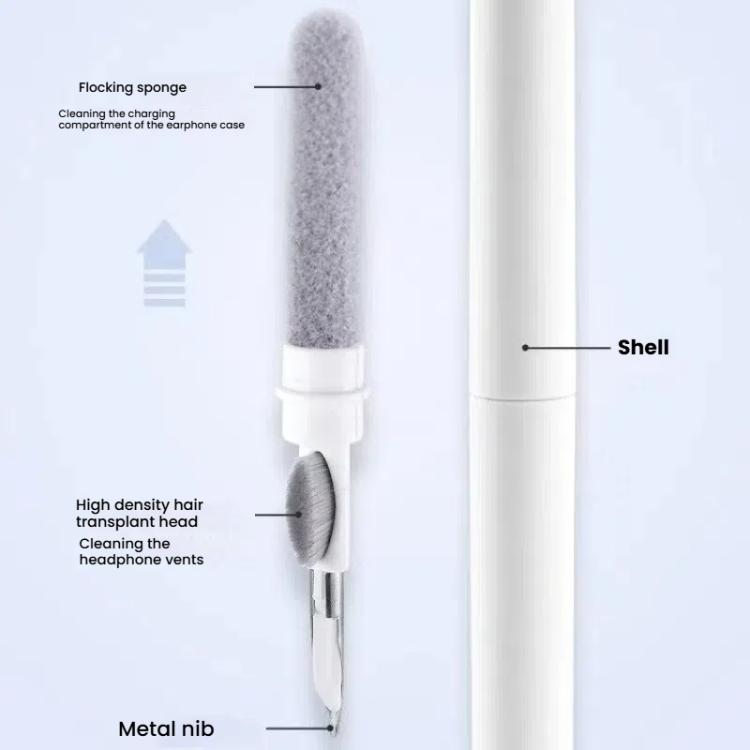 Silicone Earphone Protective Cover with Cleaning Pen + Hanging Buckle