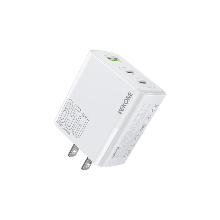 WK WP-U66 Kinkong 65W Dual USB-C / Type-C + USB GaN Fast Charger