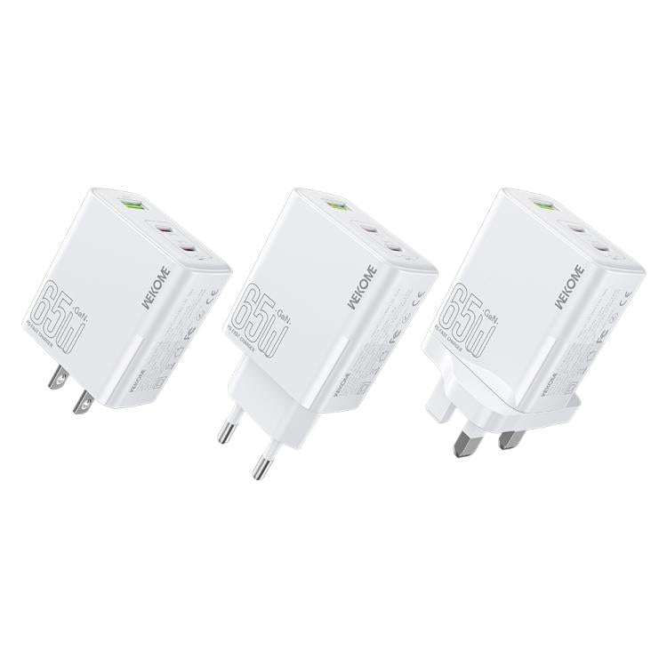 WK WP-U66 Kinkong 65W Dual USB-C / Type-C + USB GaN Fast Charger