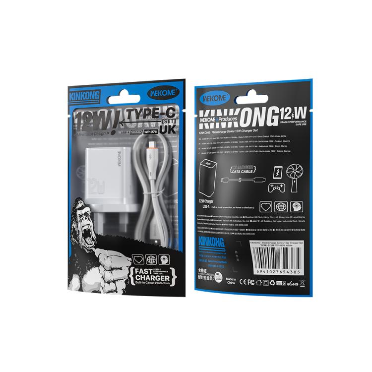WK WP-U76 Kinkong 12W USB Charger Set