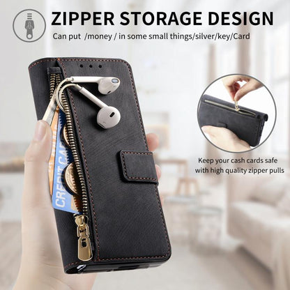 Retro MagSafe Magnetic Zipper Wallet Leather Phone Case, For Samsung Galax Z Fold7 5G