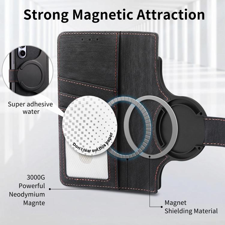 Retro MagSafe Magnetic Zipper Wallet Leather Phone Case, For Samsung Galax Z Fold7 5G