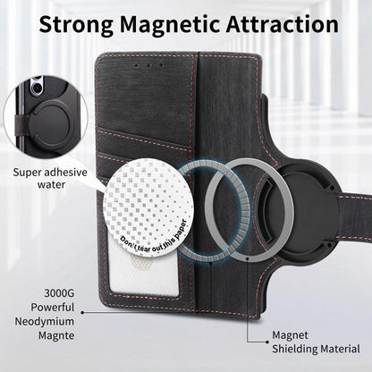 Retro MagSafe Magnetic Zipper Wallet Leather Phone Case, For Samsung Galax Z Fold7 5G