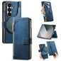Retro MagSafe Magnetic Zipper Wallet Leather Phone Case, For Samsung Galax Z Fold7 5G