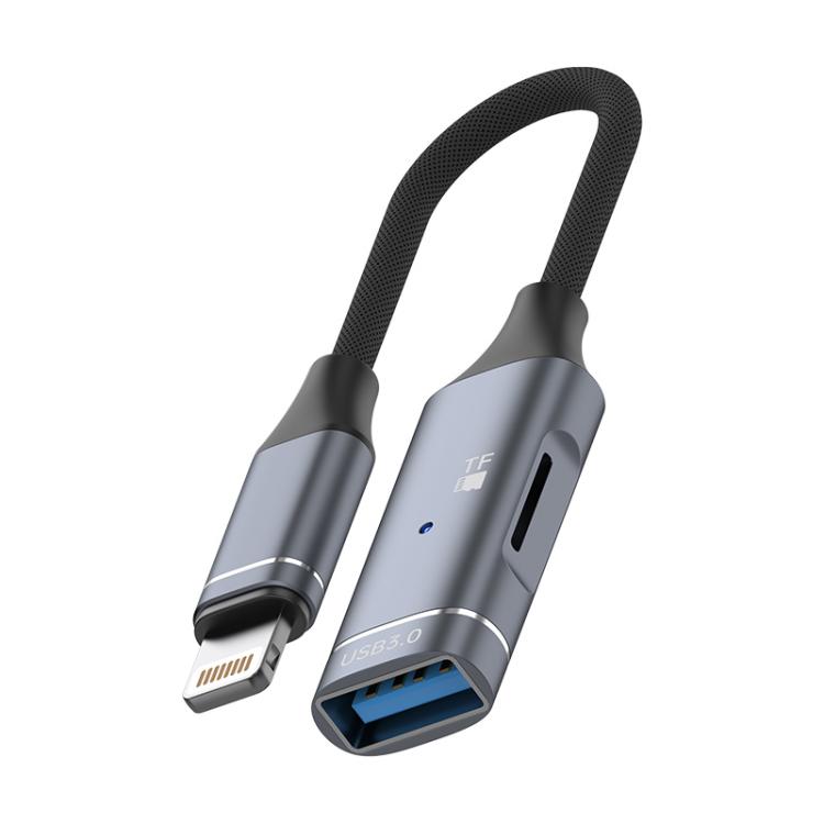 Multi-function OTG Card Reader Adapter Cable, Length: 15cm