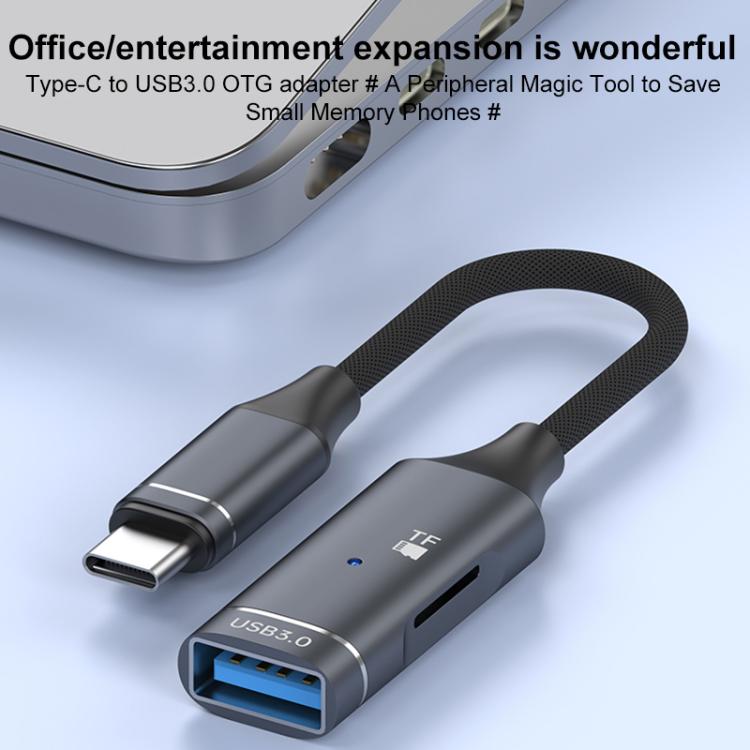 Multi-function OTG Card Reader Adapter Cable, Length: 15cm