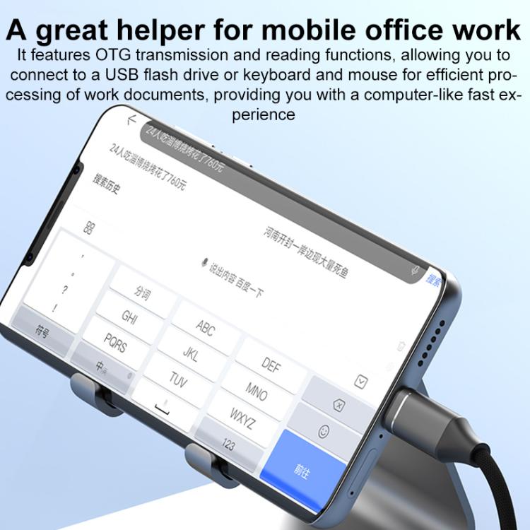 Multi-function OTG Card Reader Adapter Cable, Length: 15cm