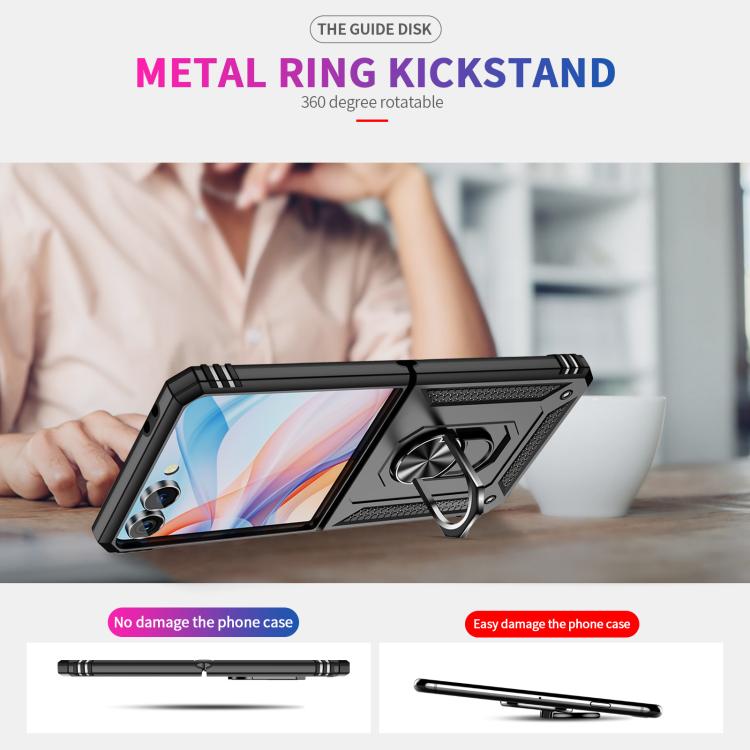 Shockproof TPU + PC Phone Case with Holder